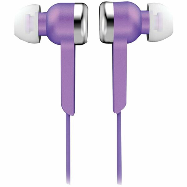 Cb Distributing IQ-113 Digital Stereo Earphones - Purple ST3119458